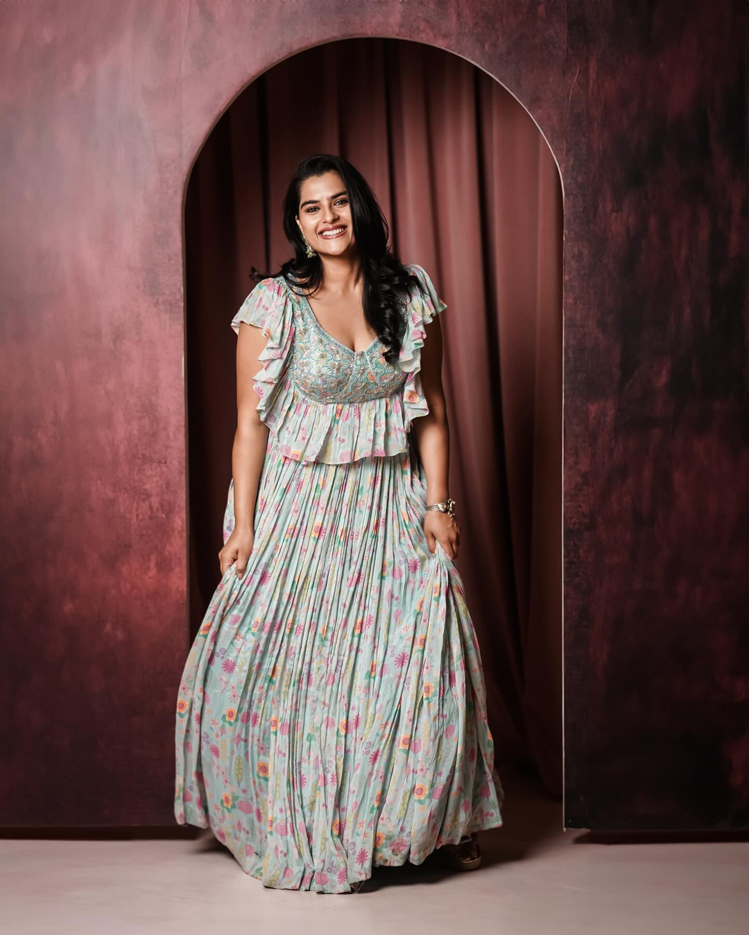  Floral printed Lehenga 