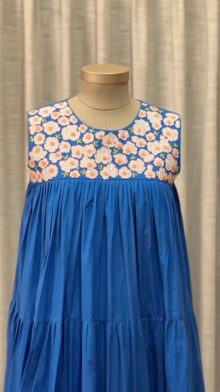Customized Blue Frock