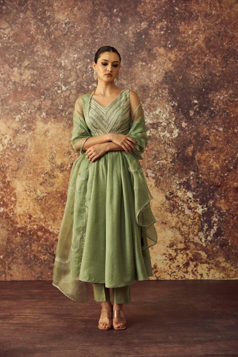 Serene sage kurta set