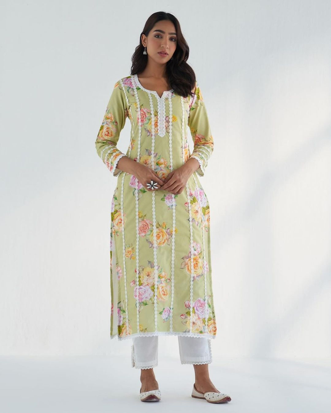Sahar Pastel Green Kurta Set
