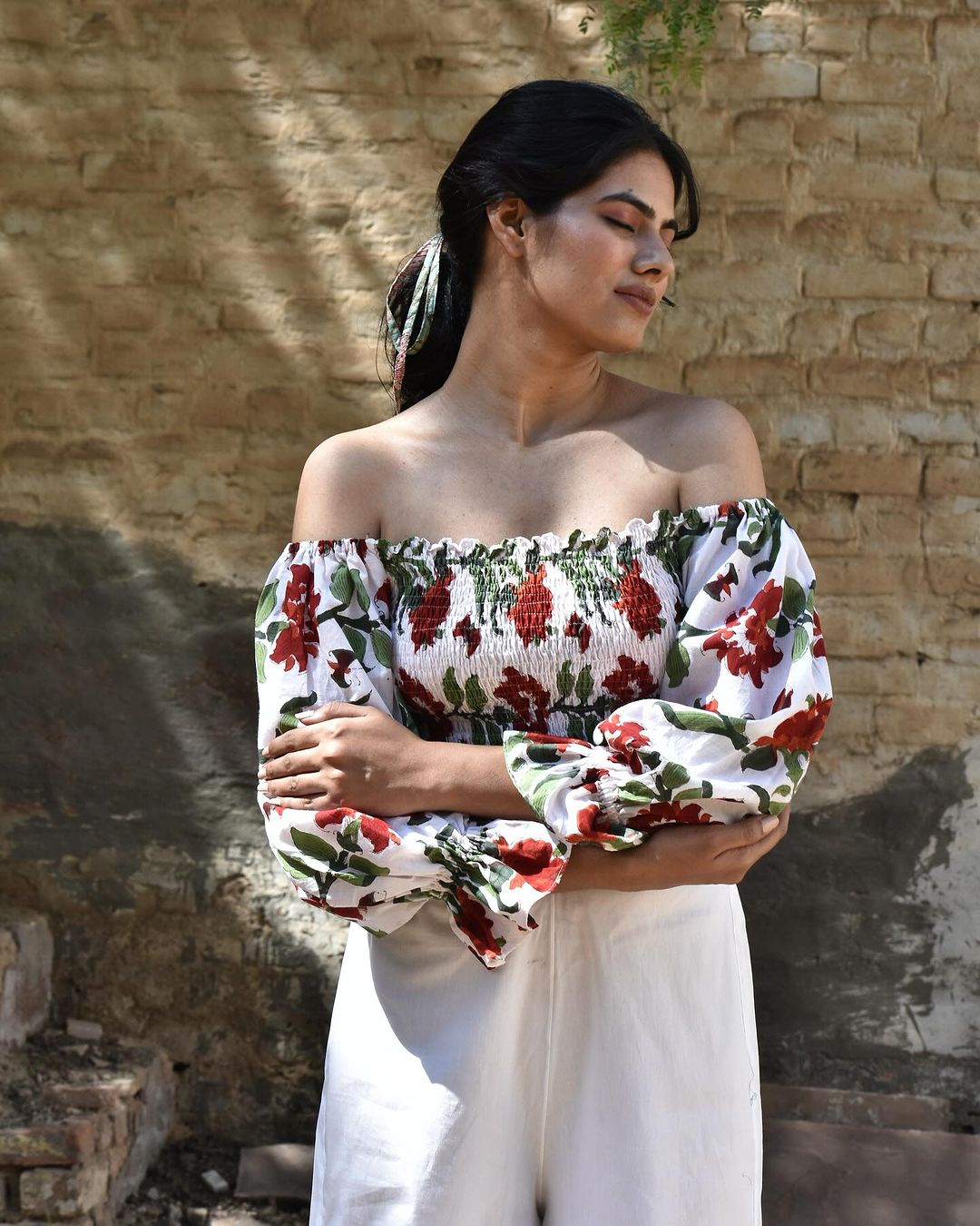 Amaryllis Off-Shoulder Top