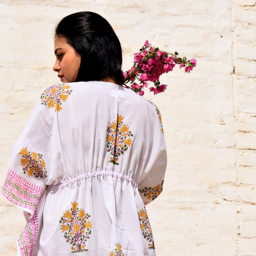 Super Airy V Neck Kaftan