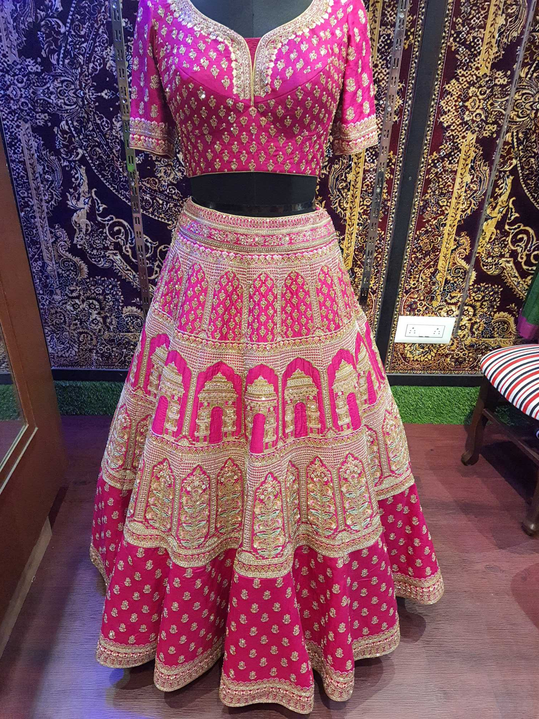 Pink Designer Bridal Lehanga