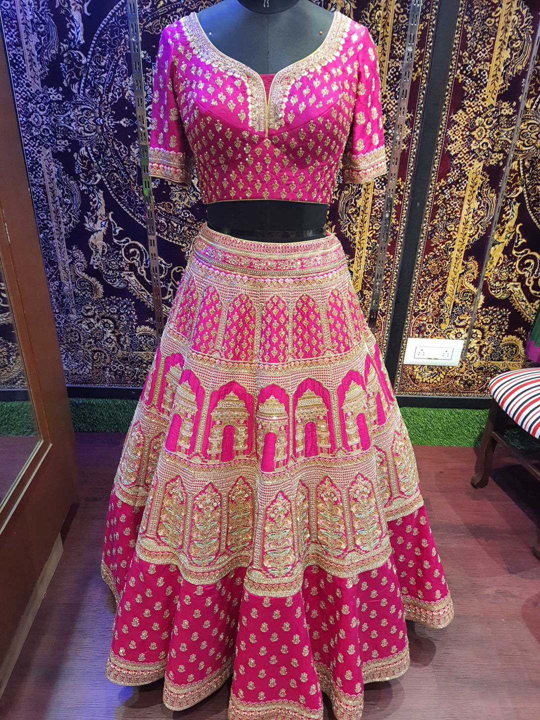Pink Designer Bridal Lehanga